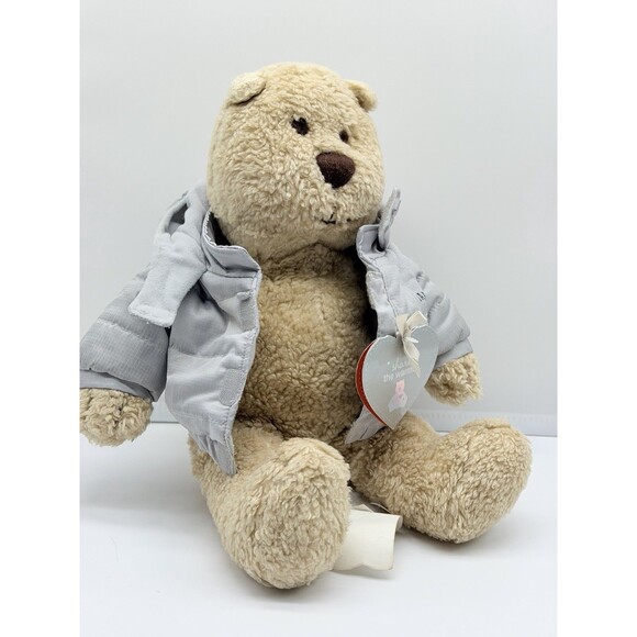 Baby Gap Brannan Baby Bear In Gray Winter Jacket Limited Edition 14” Plush Toy - Picture 4 of 14